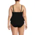 Women's Plus Size Smoothing Control Blouson Fauxkini One Piece Swimsuit, Back