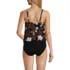 Women's Smoothing Control Blouson Fauxkini One Piece Swimsuit , Back