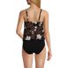 Women's Smoothing Control Blouson Fauxkini One Piece Swimsuit , Back