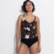 Women's Smoothing Control Blouson Fauxkini One Piece Swimsuit , Front