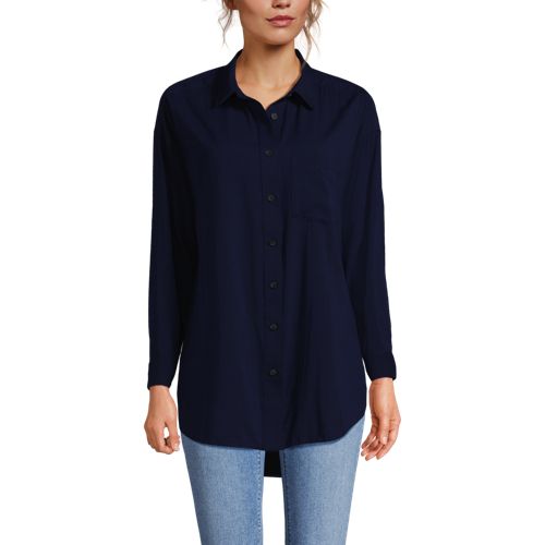 Women's Cotton Voile Billowy Oversized Shirt - image 2