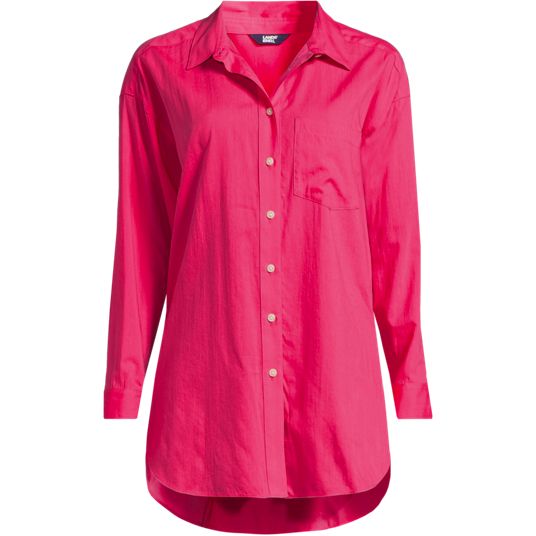 Womens Pink Dress Shirts Tops | Lands' End