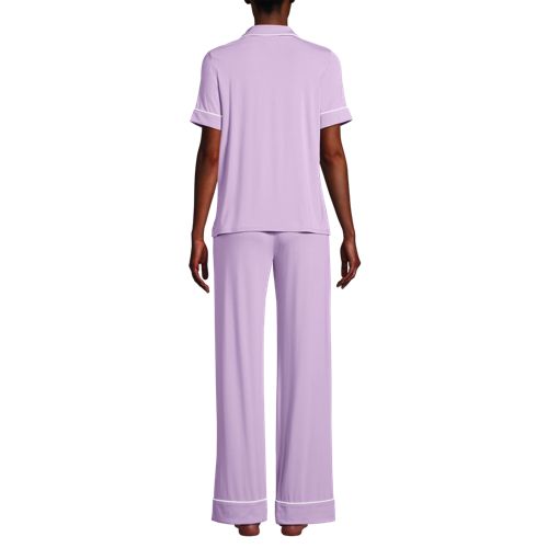 Women's Cooling 3 Piece Pajama Set - Robe Top and Pants, Back