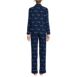 Women's Drapey Flannel 2 Piece Pajama Set - Top and Pants, Back