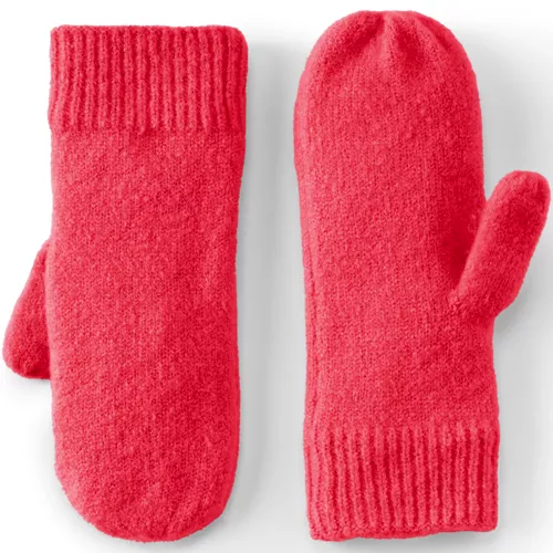 Women's Cashtouch Knit Mittens, Front