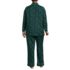 Women's Plus Size Drapey Flannel 2 Piece Pajama Set - Top and Pants, Back