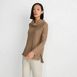 Women's Cable Ottoman Relaxed Long Sleeve Cowl Neck Top, alternative image