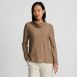 Women's Cable Ottoman Relaxed Long Sleeve Cowl Neck Top, Front