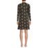 Women's Cotton Interlock Long Sleeve Above the Knee Nightgown, Back
