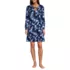 Women's Cotton Interlock Long Sleeve Above the Knee Nightgown, Front