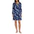 Women's Cotton Interlock Long Sleeve Above the Knee Nightgown, Front