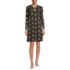 Women's Cotton Interlock Long Sleeve Above the Knee Nightgown, Front