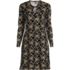 Women's Cotton Interlock Long Sleeve Above the Knee Nightgown, Front