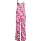 Women's Hammered Satin 2 Piece Pajama Set - Cami Top and Pants