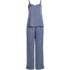 Women's Petite Hammered Satin 2 Piece Pajama Set - Cami Top and Pants, Front