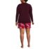 Women's Plus Size Lightweight Cotton Modal Drapey Flannel 2 Piece Pajama Set - Top and Shorts, Back