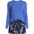 Women's Plus Size Lightweight Cotton Modal Drapey Flannel 2 Piece Pajama Set - Top and Shorts, Front