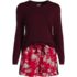 Women's Plus Size Lightweight Cotton Modal Drapey Flannel 2 Piece Pajama Set - Top and Shorts, Front