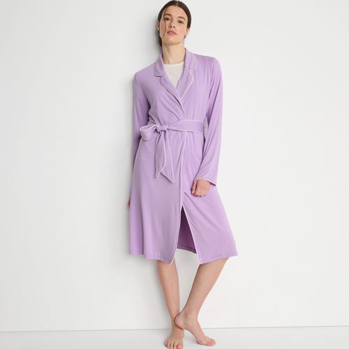 Women's Cooling Robe with Piping, alternative image