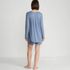 Women's Cooling 2 Piece Pajama Set - Long Sleeve Flowy Shirt and Shorts, Back