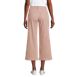 Women's Printed Twill High Rise 5 Pocket Wide Leg Crop Pants, Back