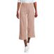 Women's Printed Twill High Rise 5 Pocket Wide Leg Crop Pants, Front