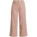 Women's Printed Twill High Rise 5 Pocket Wide Leg Crop Pants, Front