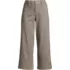 Women's Printed Twill High Rise 5 Pocket Wide Leg Crop Pants, Front