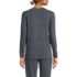 Women's Petite Cashtouch Faux Cashmere Cozy Long Sleeve Pajama Top, Back