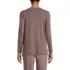 Women's Cashtouch Faux Cashmere Cozy Long Sleeve Pajama Top, Back