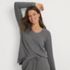 Women's Cashtouch Faux Cashmere Cozy Long Sleeve Pajama Top, alternative image