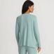 Women's Cashtouch Faux Cashmere Cozy Long Sleeve Pajama Top, Back