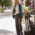 Women's Brushed Wool High Rise Pleated Wide Leg Pants, alternative image