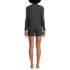 Women's Cozy Brushed Rib 2 Piece Pajama Set - Long Sleeve Top and Shorts, Back