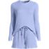 Women's Cozy Brushed Rib 2 Piece Pajama Set - Long Sleeve Top and Shorts, Front