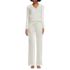 Women's Petite Cozy 2 Piece Pajama Set - Long Sleeve Top and Pants, Front