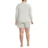 Women's Cozy Plus Size Brushed Rib 2 Piece Pajama Set - Long Sleeve Top and Shorts, Back