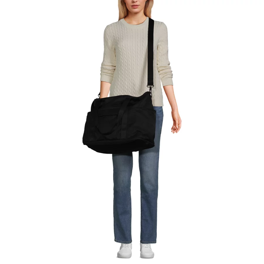 Travel Nylon Expandable Packable Tote Bag view 1