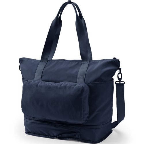 Travel Nylon Expandable Packable Tote Bag, Back