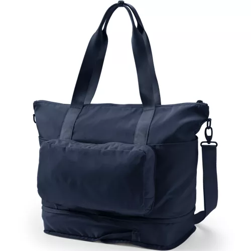 Travel Nylon Expandable Packable Tote Bag, Back