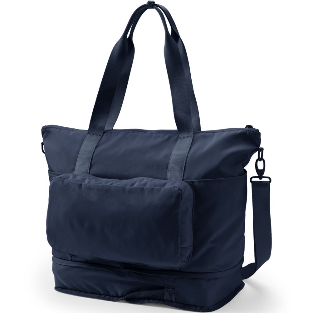 ★EMIS★ PACKABLE NYLON TOTE BAG PACKABLE NYLON TOTE BAG-NAVY - EMIS