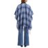 Women's Brushed Boucle Ruana, Back