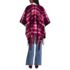 Women's Brushed Boucle Ruana, Back
