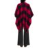 Women's Brushed Boucle Ruana, Back