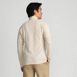 Men's Long Sleeve Waffle Quarter Zip, Back