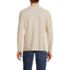 Men's Long Sleeve Textured Herringbone Henley, Back