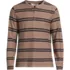 Men's Long Sleeve Textured Herringbone Henley, Front