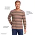 Men's Tall Long Sleeve Textured Herringbone Henley, alternative image