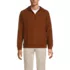 Men's Long Sleeve Waffle Quarter Zip Hoodie, Front