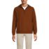 Men's Long Sleeve Waffle Quarter Zip Hoodie, Front